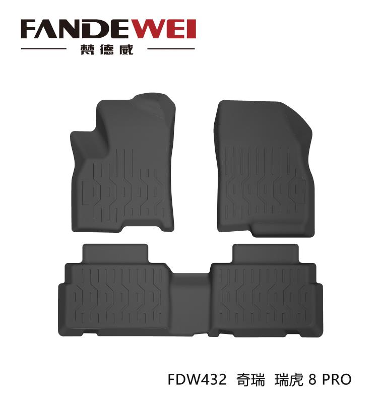 3D TPV rubber car mats for Chery