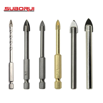 1/4 hex hex carbide tip triangle drill bit สำหรับกระจกซีรามิกกระเบื้องแก้ว