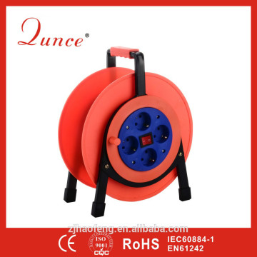 25M 2*1.5 Plastic Cable Reels QC6230 CE Certificated