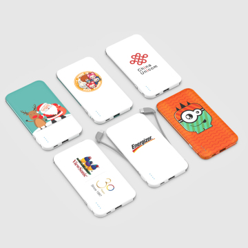 Custom Designed Power Bank with Micro USB, 5000mAh Capacity & Credit Card Profile for Thin and Light Mini Consumer Electronics
