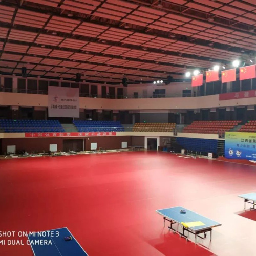 Lantai Rasmi untuk Acara Pingpong ITTF WTTC