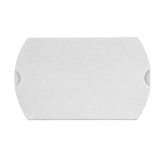 Custom White Fancy Paper Pillow Packaging Box
