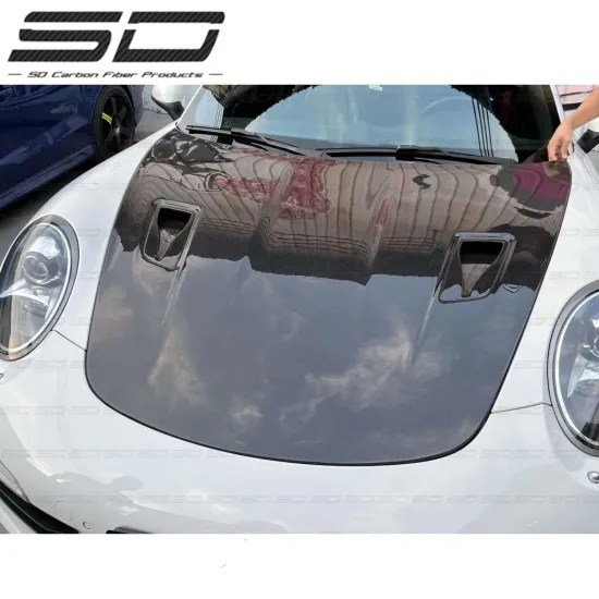 GT3 Style Dry Carbon Hood Upgrade for Porsche 911 992