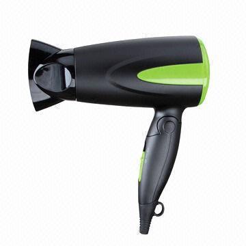 Trevel Hair Dryer, 1300W Power, DC Motor, Foldable Handle, Hanging Loop