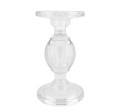 Clear Glass Candle Holder Set Candle Holders