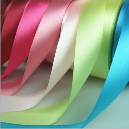 Decorative 100% Polyester Satin Ribbon, Custom Print Logo Ribbon