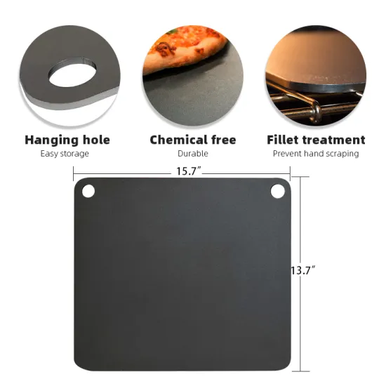 Hot selling Rectangular Steel pizza Carbon pizza steel for machine cooking pizza steel baking stone