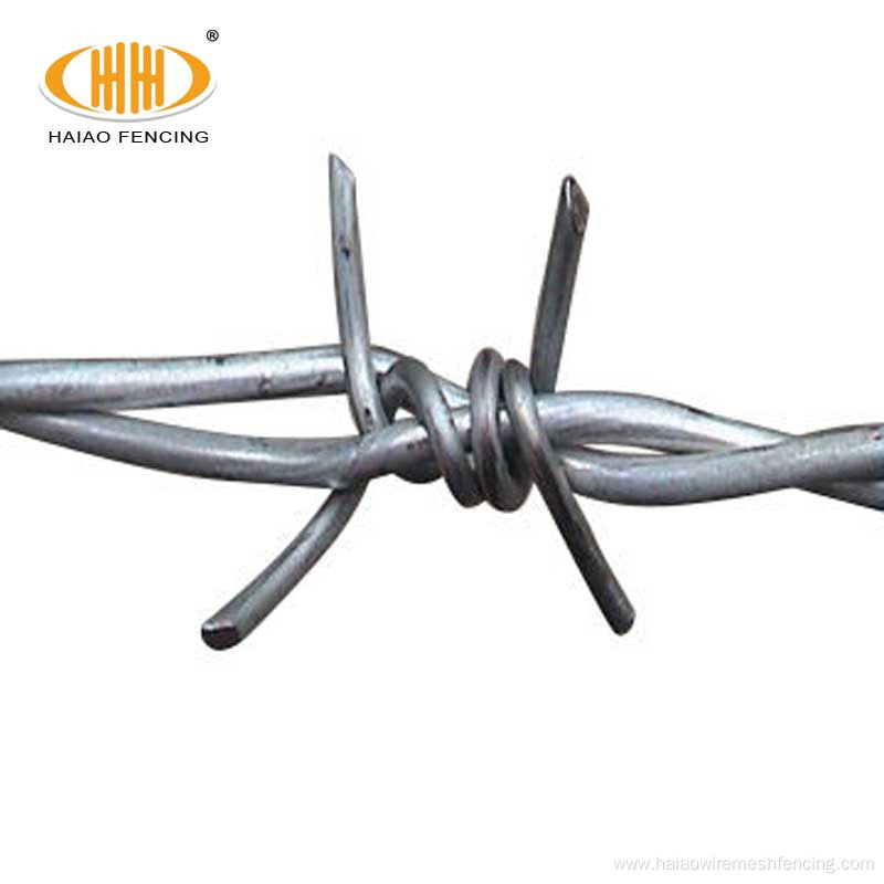 Cheap heavy duty 500 meters barbed wire fencing