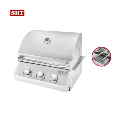 Outdoor Kitchen Long Island Small Built in Gas BBQ Grill Barbecue Grill Design for Home