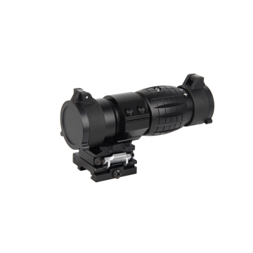 LUGER Hunting 3X Magnifier Sight: Tactical Quick Release Red Dot Scope