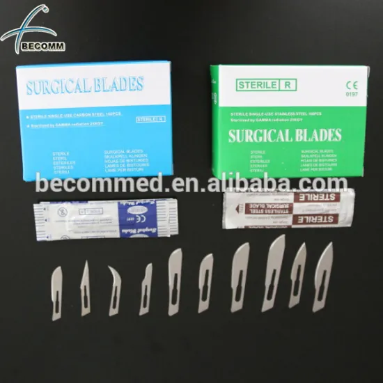 Stainless steel and carbon steel disposable surgical blade