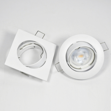 Wybierz regulowany kąt MR16 GU10 REDED LED Downlight obudowa w kwadratowym lub okrągłym projekcie