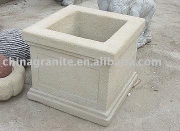 stone garden flower pot/sandstone planter