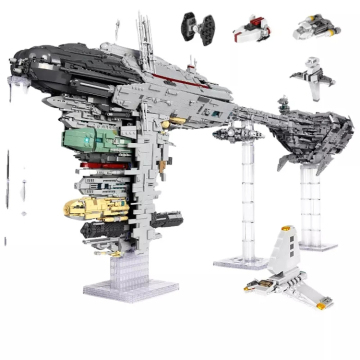 Mould King Star Destroyer and Nebulon B Medical Frigate Building Blocks Model Set
