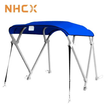 NHCX 4 Bow Aluminum Square Tube Pontoon Boat Canopy Bimini Top