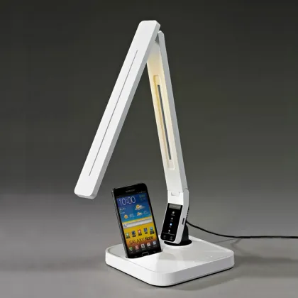 2016 Modern touch dimmable led desk lamp with USB port and Samsum/HTC/Sony etc. docking