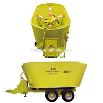 Vertical TMR feeder mixer wagon trailed type 16-28 M3