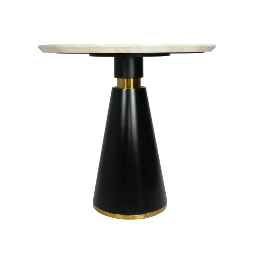 Mesa de café redonda de mármol falso