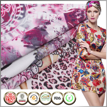 Top quality IAF Korean Fashion floral knit print fabrics