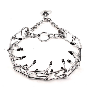 Silver Plated Adjustable Chain Training Collar for Dogs (2.5-4mm Wide)