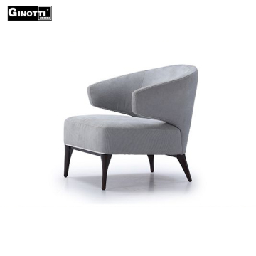 Modern italian style wooden relax armchair