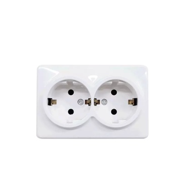 Twin Schuko Outlet without Shutter Surface Mounted 16A250V