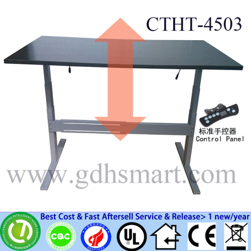 Manual ergonomic computer table design height adjustable working desk pc desk