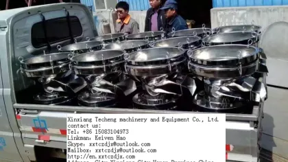 rotary stainless steel vibrating screen for catalysts sorbent egg chili coconut powder seasonings
