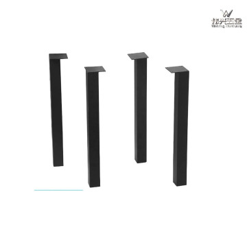 Metal square tube table legs