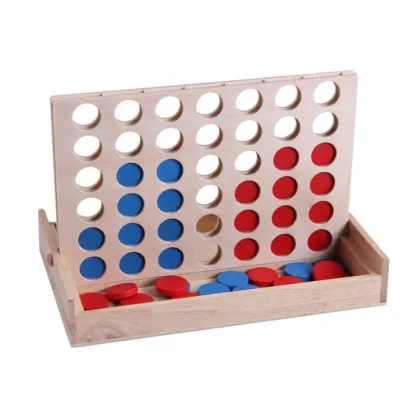 Wholesale Wholesale Wooden 4 in a Row, Four in a Row, Connect 4, Bingo Game Set