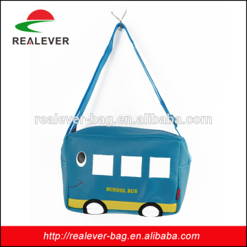 BH1302 blue bus design fashion shoulder school bags/wholesale school backpack
