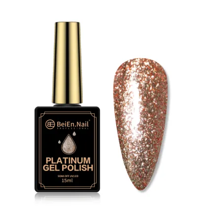 OEM Customized Platinum Gel Polish - Unique Purple Green 15ml No-Toxic UV/LED for Nail Art