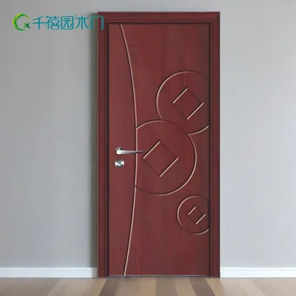 Lucky Coin Design Wooden Door for Bedroom