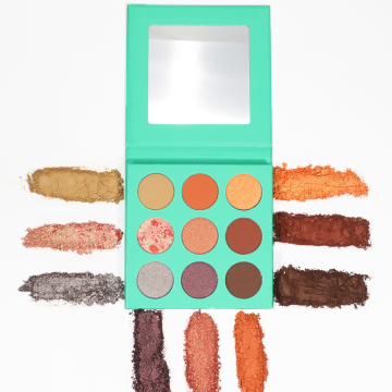 9 Warna Palet Makeup - Label Peribadi Pigment Eyeshadow Palet: Matte, Sweatproof, Waterproof