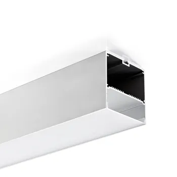 Silver Anodized Extruded LED Aluminum Profile for Pendant Lights