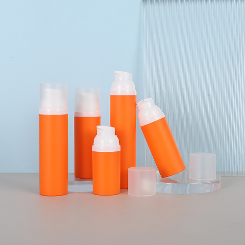 Recyclable cosmetic airless bottles for beauty products