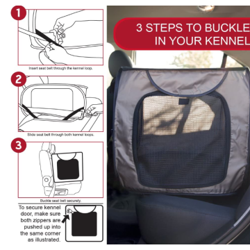 Portable Car Seat Kennel for Pets