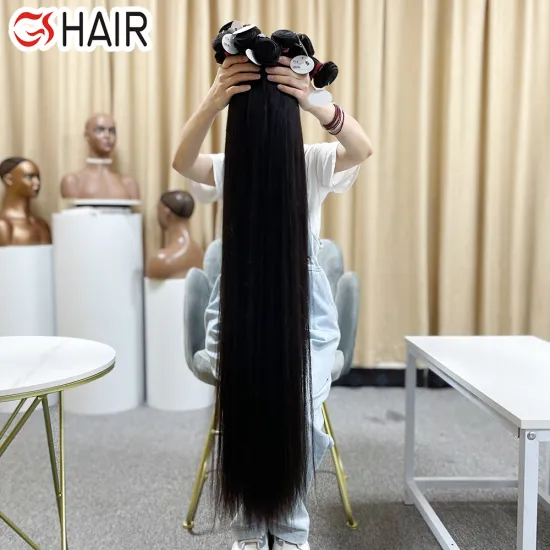 GS Wholesale: Unprocessed Raw Hair Bundles and Double Drawn Human Hair Extensions from Indian Hair with Closure