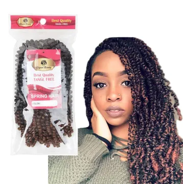 spring twist braids hair ombre color Beyond Beauty Spring Twist crochet braids synthetic braiding hair extension