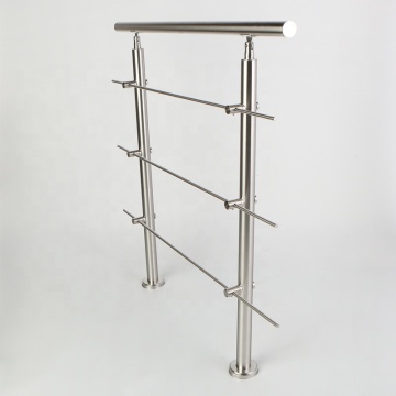 Rustproof Removable Outdoor Stairs Stainless Steel Handrail