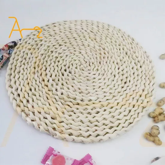 Custom Handmade Woven Natural Corn Fiber Table Mats, Coffee Coasters, and Dinner Plate Protectors: Unique Table Decorations for Your Home