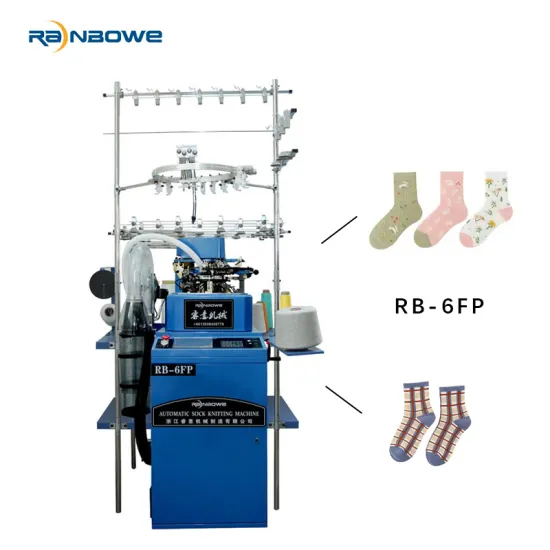 RB-6FP 144 Needle Count Circular Plain Sock Knitting Machine: Professional Tool for Sock Manufacturing