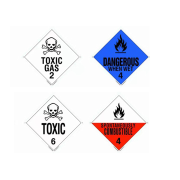 Industry Dangerous goods sign