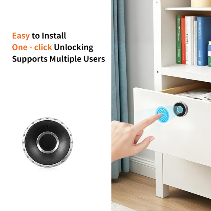 Умный скрытый отпечаток пальцев биометрический шкаф