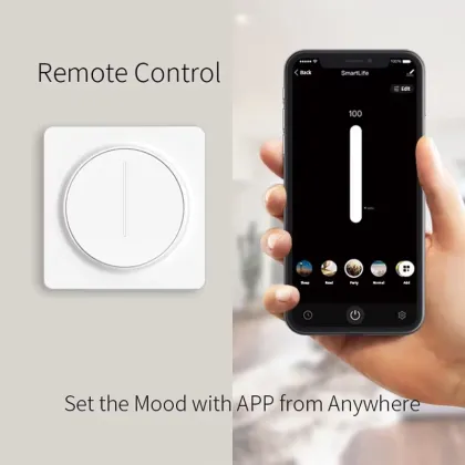 LEDEAST SD02-Z 400W Max 10A Light Wall Switch - Touch Panel Tuya Dimmer Smart Switch