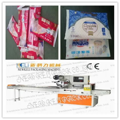 One piece baby diaper flow packaging machine