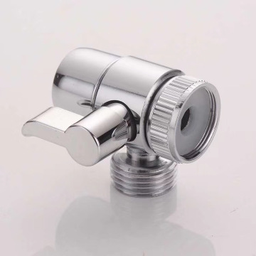 Good price multi function wall mounted water inlet two way chrome plated stainless steel toilet angle valve