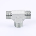 Hydraulic Parts Pipe Fittings Stainless Steel Male Tee