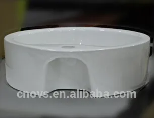 round counter top basin single faucet hole basin