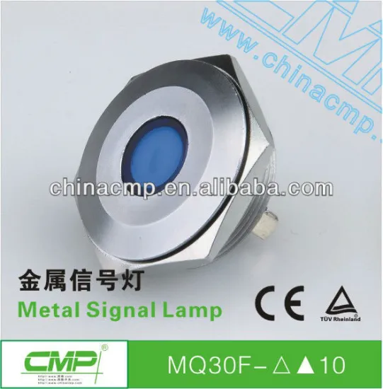 30mm CMP anti-vandal stainless steel IP67 waterproof motorcycle led indicator light(passed SGS,CE,TUV,RoHS)